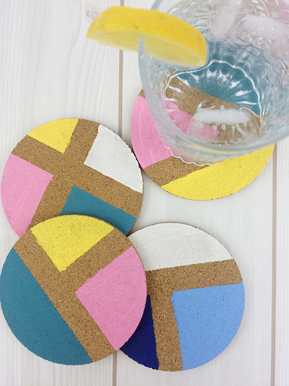 DIY-Color-Blocked-Coasters
