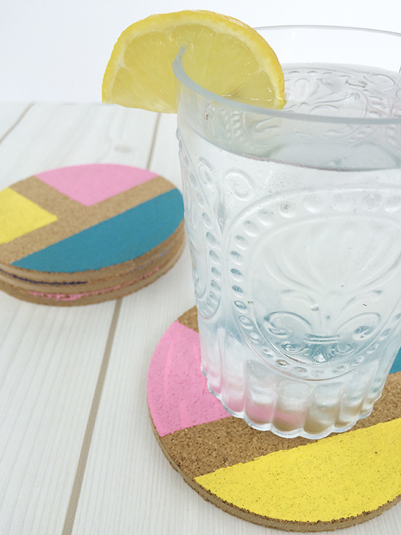 DIY-Color-Blocked-Coasters