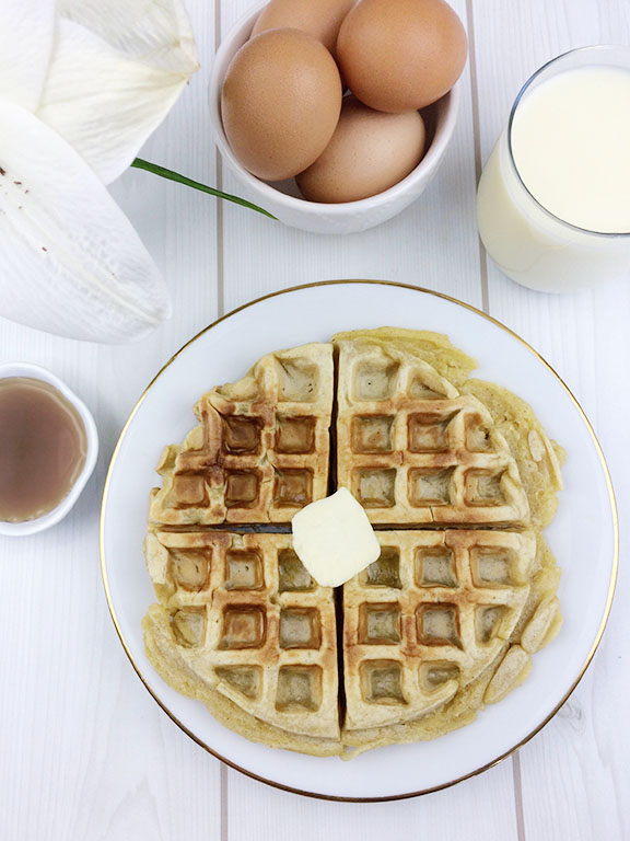 Eggnog Waffles