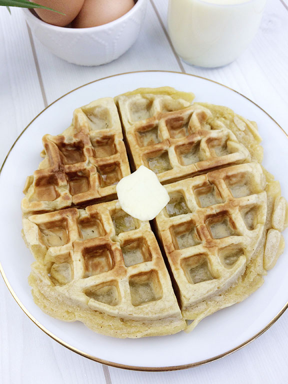 Eggnog Waffles