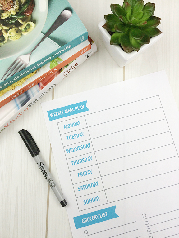 FREE Printable Weekly Meal Plan