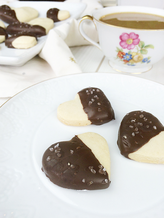Salted Dark Chocolate Shortbread