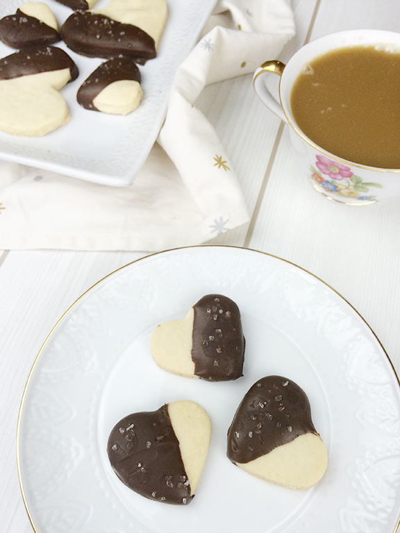 Salted Dark Chocolate Shortbread