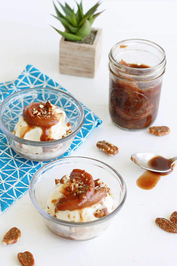 Bourbon Peach Sundae