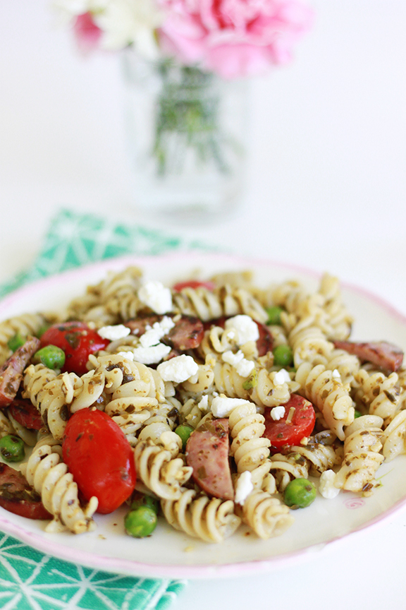 Pesto Pasta Salad. Perfect summer dish!