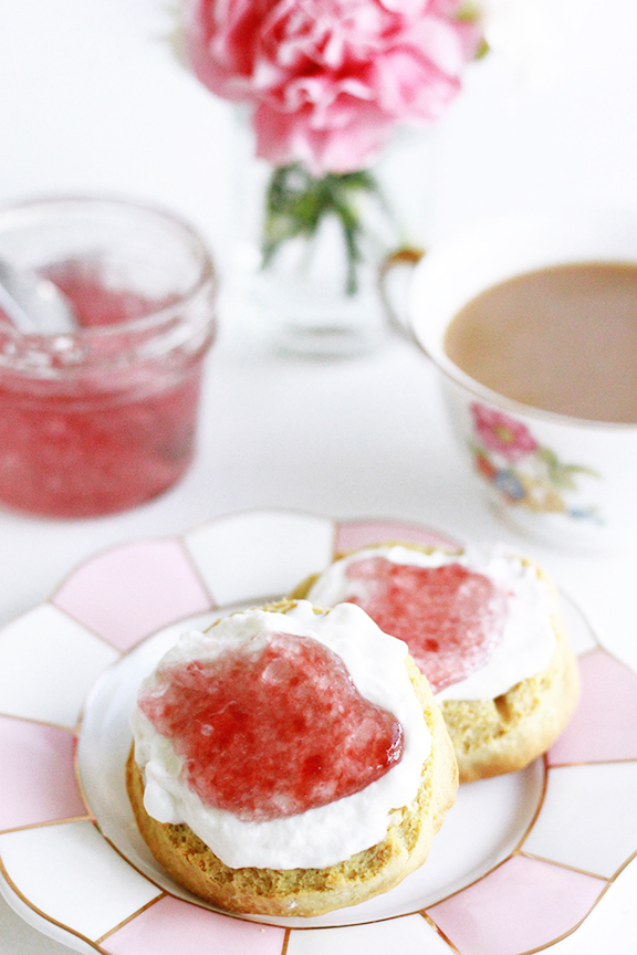 Scones with Violet Jam