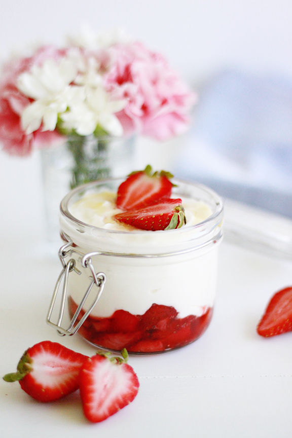 Strawberry Compote Parfait
