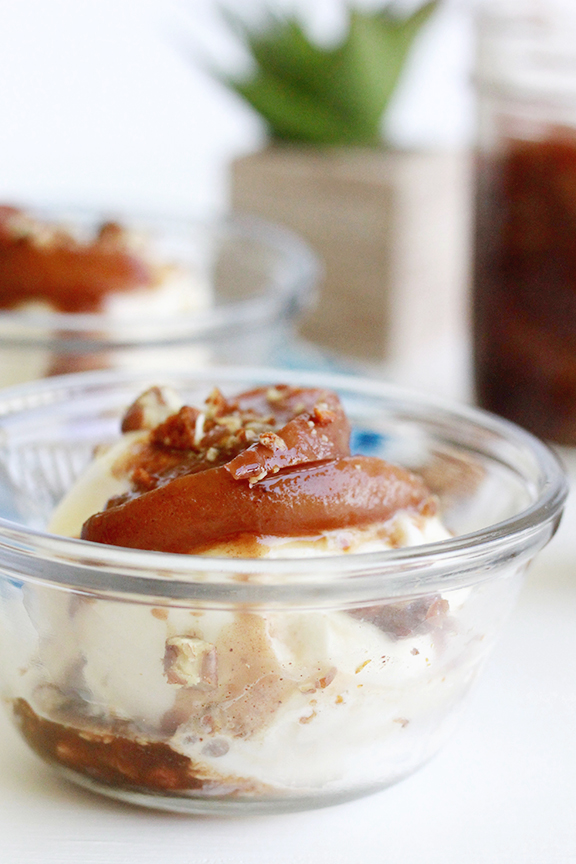 Bourbon Peach Sundae