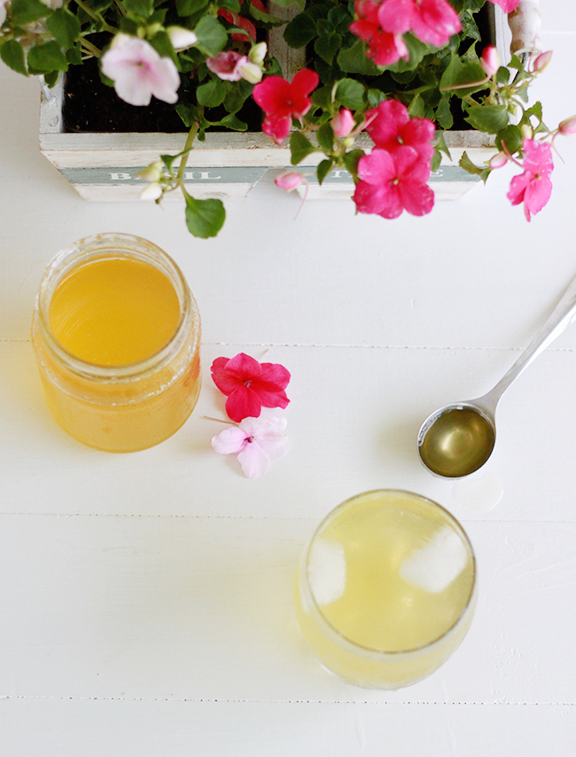 Peach Scrub Gin and Tonic. Refreshing summer cocktail!
