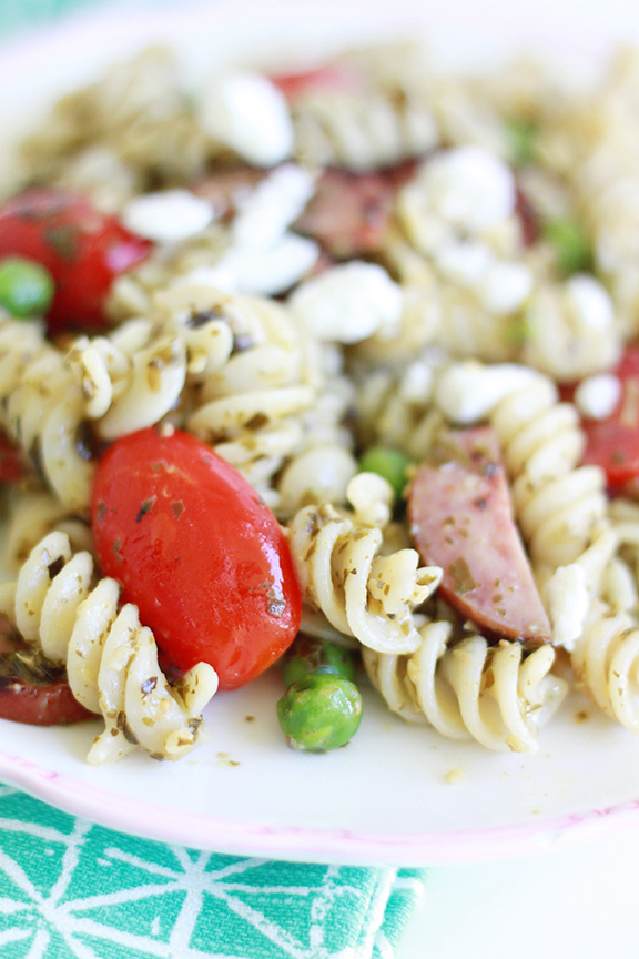 Pesto Pasta Salad. Perfect summer dish!