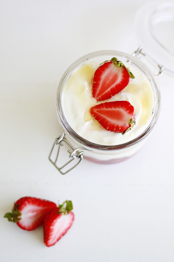 Strawberry Compote Parfait