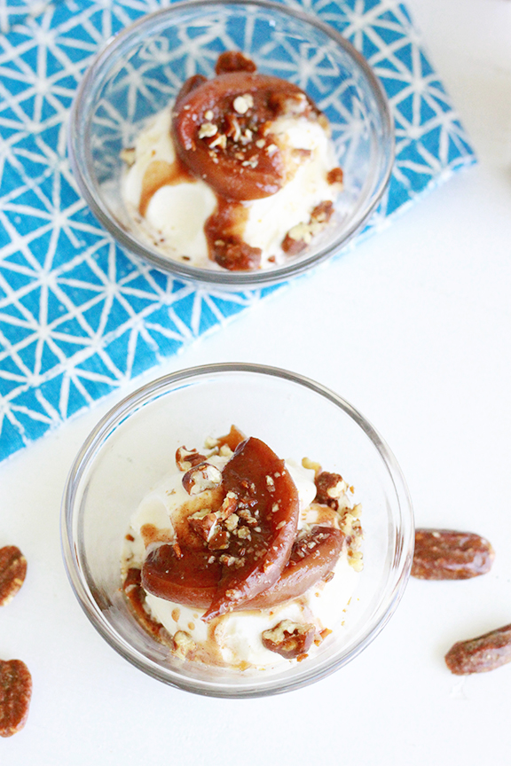 Bourbon Peach Sundae