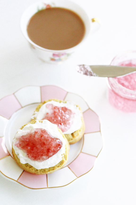 Scones with Violet Jam