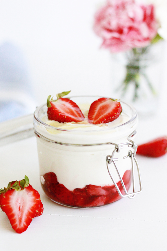 Strawberry Compote Parfait