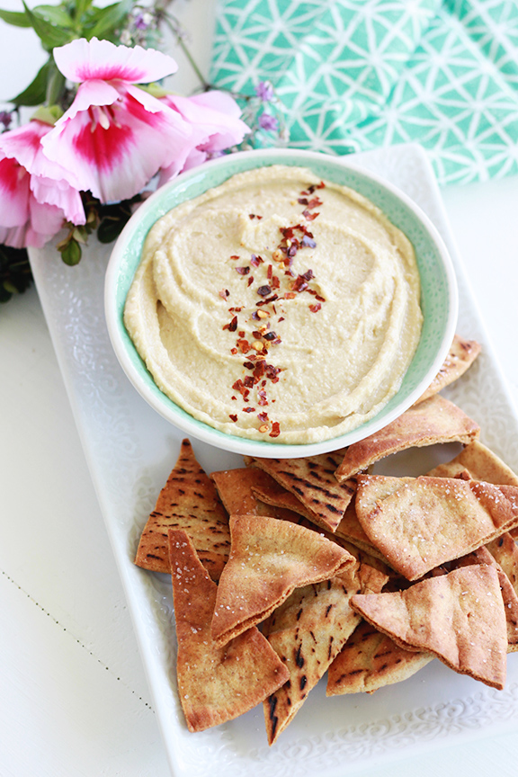 Homemade Sea Salt Pita Chips