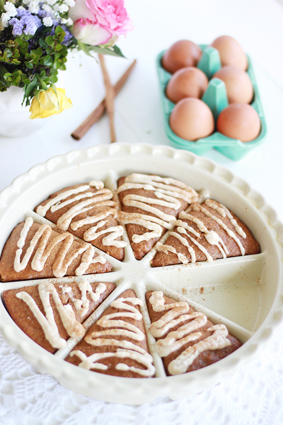 Pumpkin Spice Scones with Cream Cheese Frosting