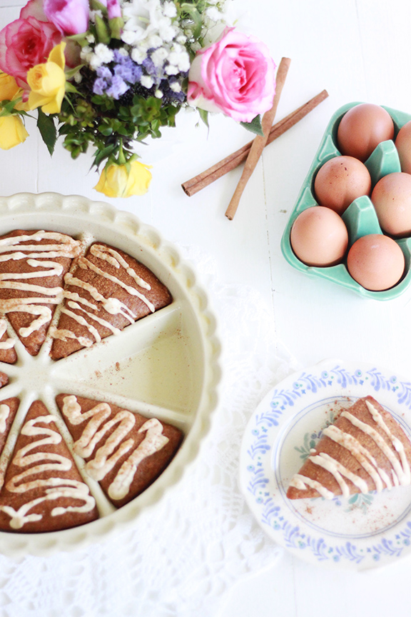 Pumpkin Spice Scones with Cream Cheese Frosting