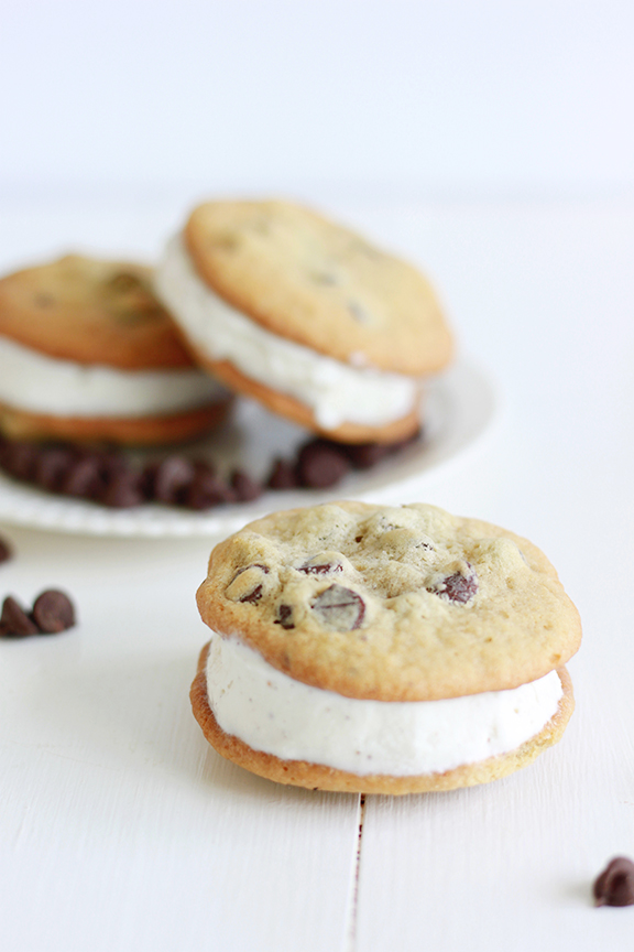 Chocolate Chip Ice Cream Cookie Sandwich