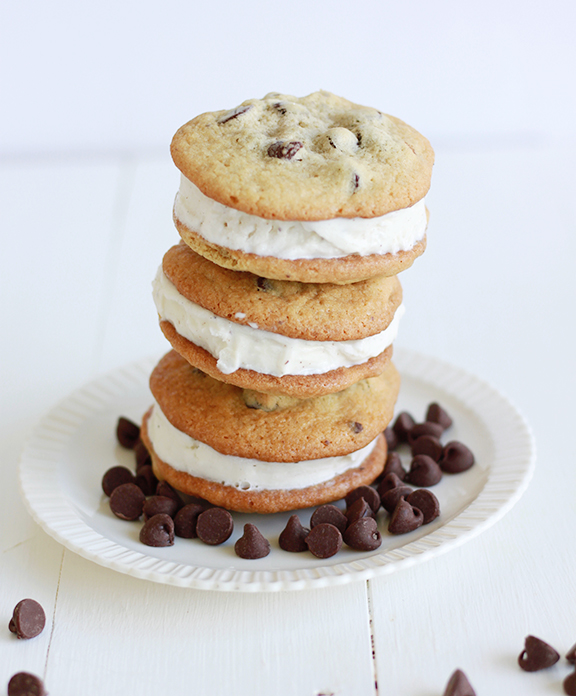Chocolate Chip Ice Cream Cookie Sandwich
