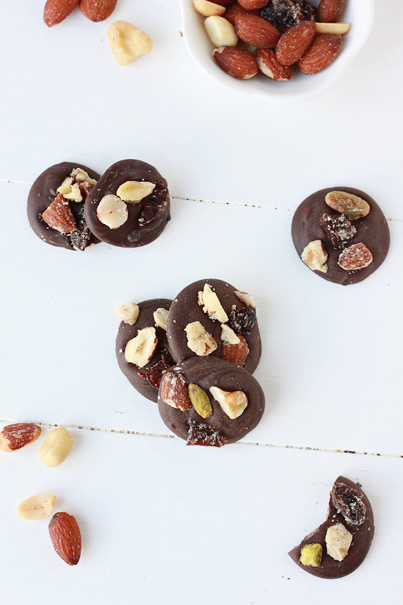 Dark Chocolate Trail Mix Bites