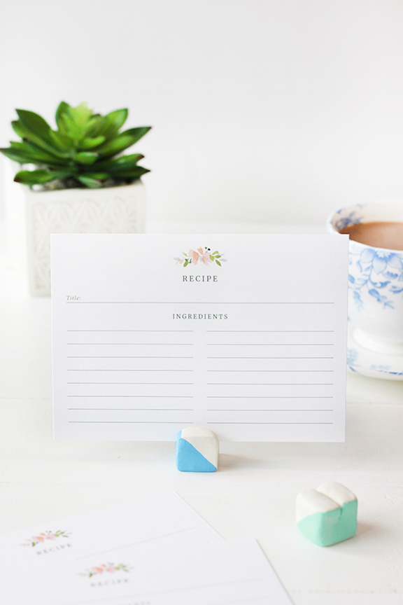 DIY Clay Recipe Card Stand