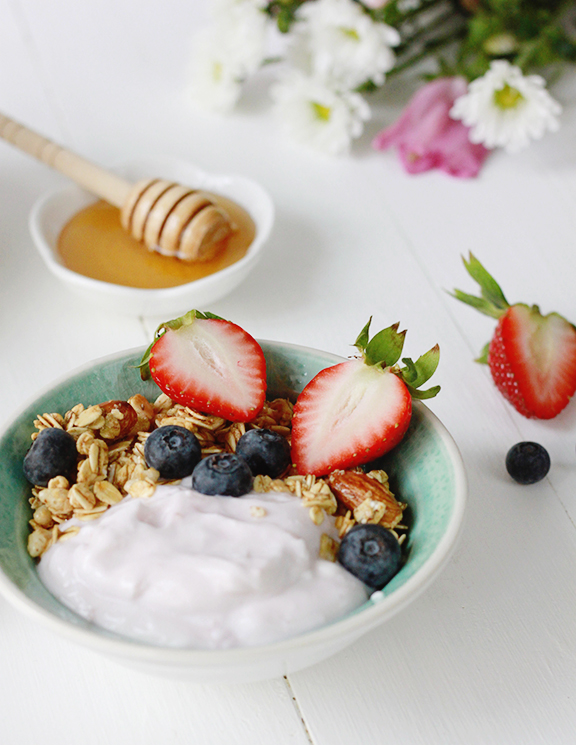 Greek Yogurt Bowl with Berries and Honey