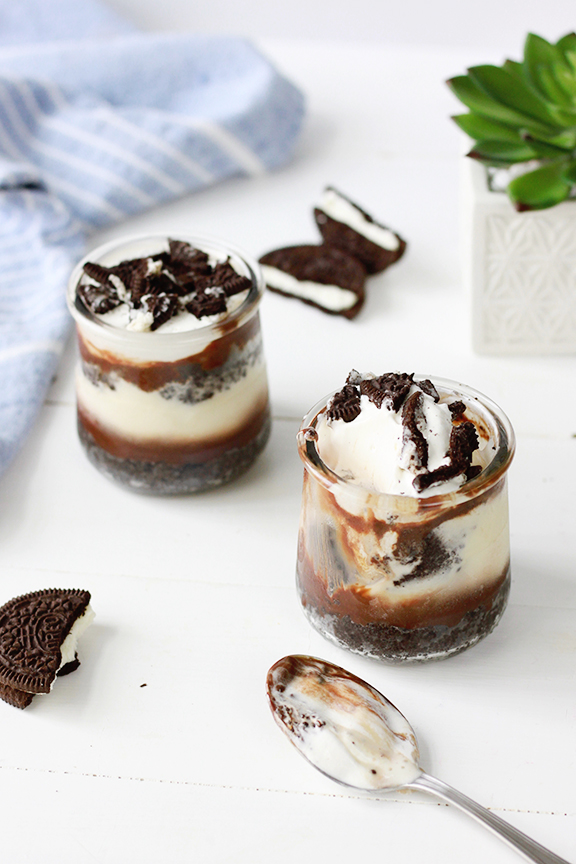 Oreo Ice Cream Cake Pots