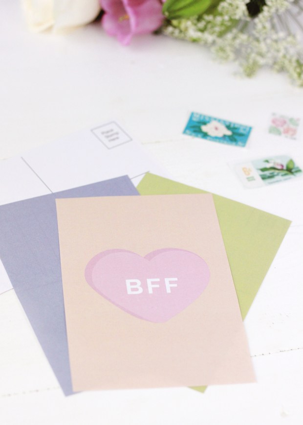 Free Printable Valentine's Day Postcards | Galentine's Day Cards | Printable Valentine's Day Cards